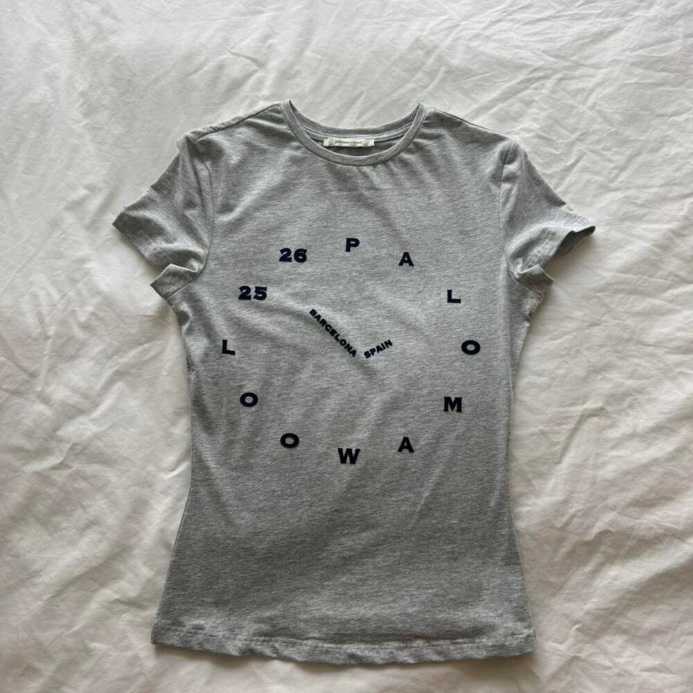 Paloma wool grey cotton t shirt